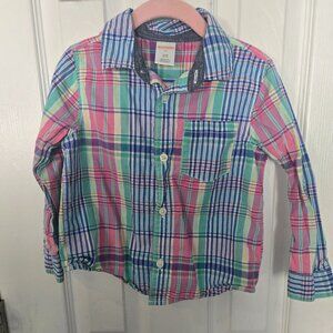 Gymboree Multicolor Button Up 3t